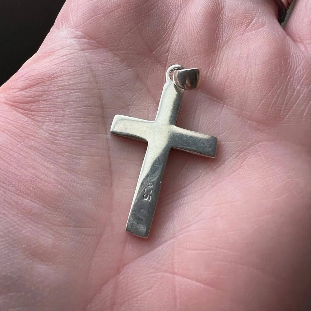 Authentic Turquoise Cross Pendant - Picture 2 of 4